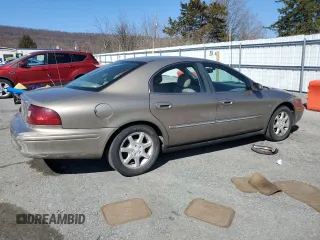2003 Mercury Sable LS Premium with VIN 1MEFM55S03G611260, listed as a Copart auction lot 48560075 with 160,445 mi miles and Salvage Title. Bid and sale history available at carsss.com. Image 3.