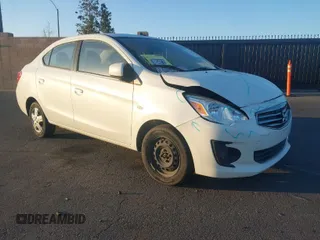 2018 Mitsubishi Mirage G4 ES with VIN ML32F3FJ6JHF08362, listed as a IAAI auction lot 41751919 with 86,860 mi miles. Bid and sale history available at carsss.com. Image 1.