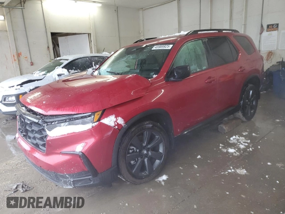 2023 Honda Pilot Sport with VIN 5FNYG1H34PB043934, listed as a Copart auction lot 45989925 with 26,490 mi miles and Salvage Title. Bid and sale history available at carsss.com. Image 1.