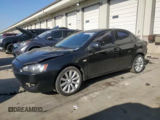 2008 Mitsubishi Lancer DE with VIN JA3AU16U08U028246, listed as a Copart auction lot 48588435 with 217,153 mi miles and Salvage Title. Bid and sale history available at carsss.com. Image 1.