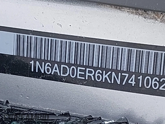 2019 Nissan Frontier SV z VIN 1N6AD0ER6KN741062, wystawiony jako IAAI lot #41414832 z przebiegiem Nie podano mil oraz . Historia ofert i sprzedaży dostępna na DreamBid. Obrazek 9.