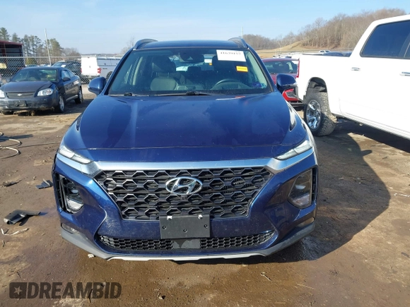 2019 Hyundai Santa Fe Ultimate with VIN 5NMS5CAA6KH117104, listed as a IAAI auction lot 41639157 with 75,507 mi miles and . Bid and sale history available at DreamBid. Image 12.