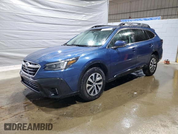 2021 Subaru Outback Premium with VIN 4S4BTAFC4M3229921, listed as a Copart auction lot 57970195 with 58,617 mi miles and Salvage title. Bid and sale history available at DreamBid. Image 1.