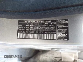 2011 Mercedes-Benz C-Class C 300 Sport with VIN WDDGF5EB7BR137123, listed as a IAAI auction lot 42058707 with 248,860 mi miles. Bid and sale history available at carsss.com. Image 9.