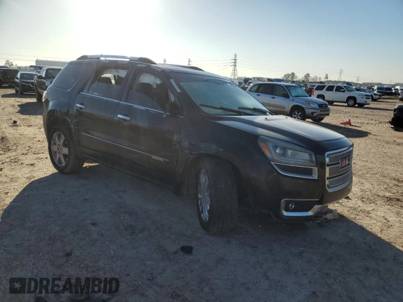 2013 GMC Acadia Denali with VIN 1GKKVTKD8DJ220406, listed as a Copart auction lot 48345445 with 0 mi miles and Salvage Title. Bid and sale history available at carsss.com. Image 4.