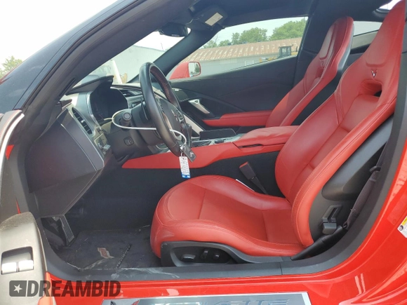 2014 Chevrolet Corvette 2LT with VIN 1G1YC2D76E5117047, listed as a Copart auction lot 59608325 with 33,085 mi miles and Salvage title. Bid and sale history available at DreamBid. Image 7.