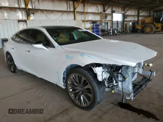 2021 Lexus LS with VIN JTHD51FF7M5013985, listed as a Copart auction lot 65029914 with 17,464 mi miles and Salvage Title. Bid and sale history available at carsss.com. Image 4.