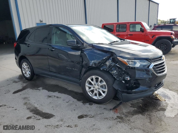 2019 Chevrolet Equinox LS with VIN 3GNAXHEV8KL183423, listed as a Copart auction lot 53156945 with 56,685 mi miles and Non Repairable. Bid and sale history available at carsss.com. Image 4.