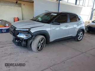 2022 Hyundai Kona SEL with VIN KM8K62AB0NU881216, listed as a Copart auction lot 54007965 with 57,575 mi miles and Salvage Title. Bid and sale history available at carsss.com. Image 1.