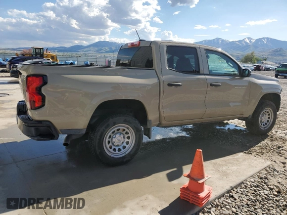 2023 Chevrolet Colorado 2WD Work Truck z VIN 1GCGSBEC8P1260447, wystawiony jako Copart lot #56100455 z przebiegiem 13 688 mil mil oraz Czysty tytuł • Clean title. Historia ofert i sprzedaży dostępna na DreamBid. Obrazek 3.