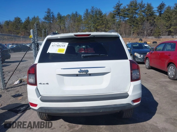 2014 Jeep Compass Sport with VIN 1C4NJDBBXED530808, listed as a IAAI auction lot 41748218 with 78,861 mi miles. Bid and sale history available at carsss.com. Image 16.