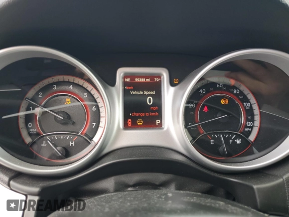 2017 Dodge Journey GT z VIN 3C4PDCEG4HT702525, wystawiony jako Copart lot #58336045 z przebiegiem 90 388 mil mil oraz Szkoda całkowita • Salvage title. Historia ofert i sprzedaży dostępna na DreamBid. Obrazek 9.