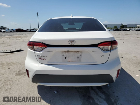 2021 Toyota Corolla LE with VIN 5YFEPMAE0MP171460, listed as a Copart auction lot 51891975 with 61,203 mi miles and Salvage Title. Bid and sale history available at carsss.com. Image 6.