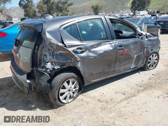 2017 Toyota Prius One with VIN JTDKDTB37H1596039, listed as a IAAI auction lot 41868009 with 124,585 mi miles and . Bid and sale history available at DreamBid. Image 4.