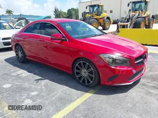 2017 Mercedes-Benz CLA with VIN WDDSJ4EB7HN414193, listed as a IAAI auction lot 41948084 with 130,298 mi miles. Bid and sale history available at carsss.com. Image 1.