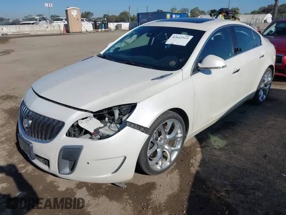 2014 Buick Regal GS with VIN 2G4GT5GX9E9253302, listed as a IAAI auction lot 42012519 with 101,692 mi miles. Bid and sale history available at carsss.com. Image 20.