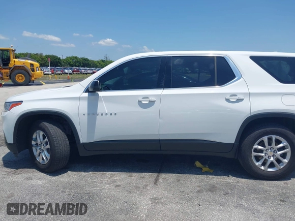 2021 Chevrolet Traverse LS with VIN 1GNERFKWXMJ201136, listed as a IAAI auction lot 42254422 with 50,663 mi miles and . Bid and sale history available at DreamBid. Image 15.