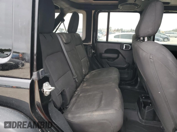 2023 Jeep Wrangler Sport S with VIN 1C4HJXDG6PW695690, listed as a Copart auction lot 45729705 with 1,584 mi miles and Salvage Title. Bid and sale history available at DreamBid. Image 11.