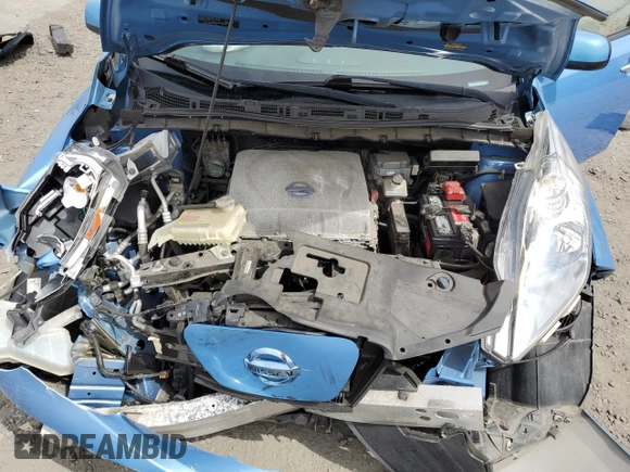 2013 Nissan LEAF SV with VIN 1N4AZ0CP0DC418510, listed as a Copart auction lot 56605165 with 101,509 mi miles and Salvage title. Bid and sale history available at DreamBid. Image 11.
