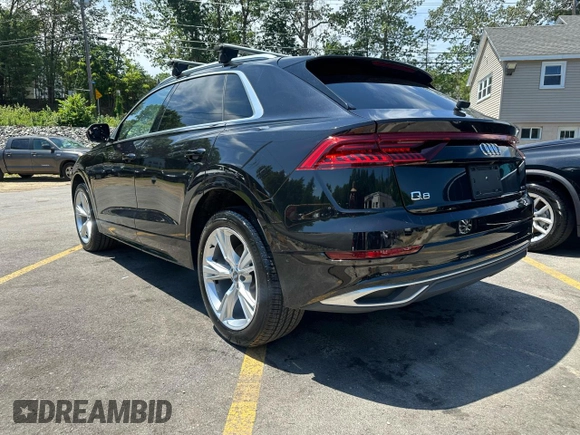 2019 Audi Q8 Premium Plus with VIN WA1BVAF12KD016786, listed as a Copart auction lot 63250795 with 102,579 mi miles and Clean title. Bid and sale history available at DreamBid. Image 2.