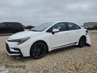 2025 Toyota Corolla SE with VIN 5YFS4MCE3SP224349, listed as a Copart auction lot 50809325 with 4,154 mi miles and Salvage Title. Bid and sale history available at carsss.com. Image 1.