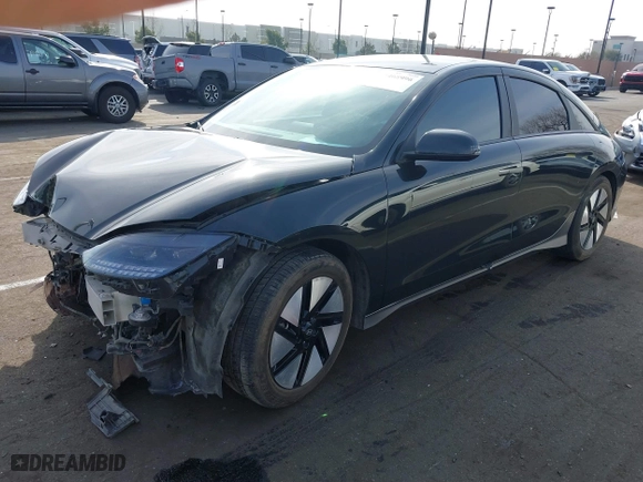 2023 Hyundai IONIQ 6 SE with VIN KMHM24AAXPA028284, listed as a IAAI auction lot 41468996 with 1 mi miles. Bid and sale history available at carsss.com. Image 20.