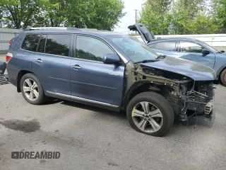 2013 Toyota Highlander Limited with VIN 5TDDK3EHXDS260419, listed as a Copart auction lot 60664025 with 76,962 mi miles and Salvage title. Bid and sale history available at DreamBid. Image 4.