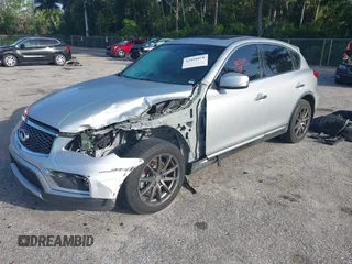2017 Infiniti QX50 with VIN JN1BJ0RP3HM386619, listed as a IAAI auction lot 42458878 with 78,499 mi miles and . Bid and sale history available at DreamBid. Image 2.