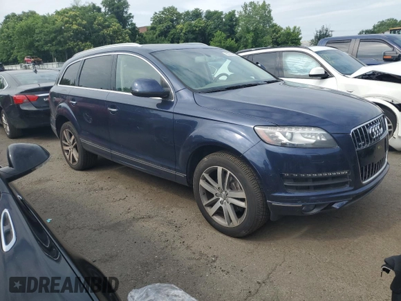 2013 Audi Q7 Premium Plus with VIN WA1LGAFE3DD016008, listed as a Copart auction lot 60279605 with 99,266 mi miles and Salvage title. Bid and sale history available at DreamBid. Image 4.