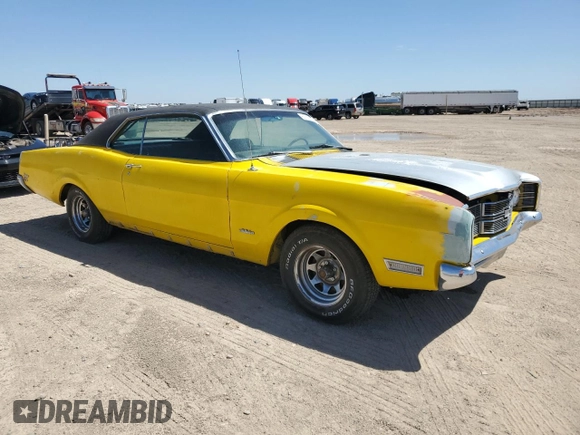1969 Mercury Montego z VIN 9H07H553144, wystawiony jako Copart lot #67715274 z przebiegiem 97 900 mil mil oraz Szkoda całkowita • Salvage title. Historia ofert i sprzedaży dostępna na DreamBid. Obrazek 4.