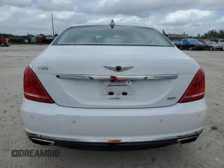 2017 Genesis G90 Premium z VIN KMHG34JA0HU034816, wystawiony jako Copart lot #79538684 z przebiegiem 28 647 mil mil oraz Nie do naprawy • Non repairable. Historia ofert i sprzedaży dostępna na DreamBid. Obrazek 6.