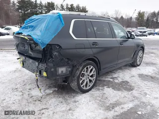 2021 BMW X7 xDrive40i with VIN 5UXCW2C04M9G14524, listed as a IAAI auction lot 41440163 with 49,046 mi miles. Bid and sale history available at carsss.com. Image 4.