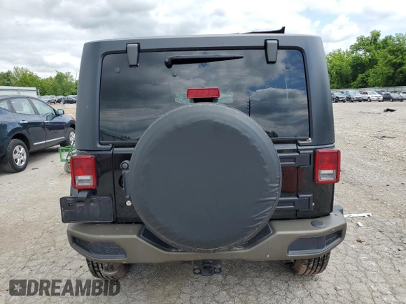2017 Jeep Wrangler Arctic with VIN 1C4GJWBGXHL564659, listed as a Copart auction lot 58216955 with 34,394 mi miles and Salvage title. Bid and sale history available at DreamBid. Image 6.
