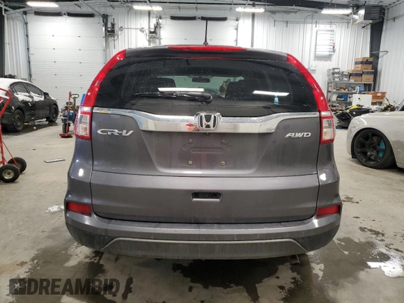 2016 Honda CR-V LX with VIN 2HKRM4H36GH125826, listed as a Copart auction lot 47861055 with 179,289 mi miles and Salvage Title. Bid and sale history available at carsss.com. Image 6.
