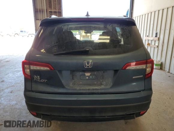 2021 Honda Pilot Special Edition with VIN 5FNYF5H24MB042554, listed as a Copart auction lot 54164495 with 35,102 mi miles and Salvage title. Bid and sale history available at DreamBid. Image 6.
