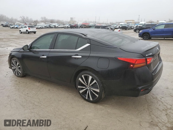2019 Nissan Altima 2.5 Platinum with VIN 1N4BL4FV2KC193995, listed as a Copart auction lot 44106215 with 59,488 mi miles and Salvage Title. Bid and sale history available at carsss.com. Image 2.