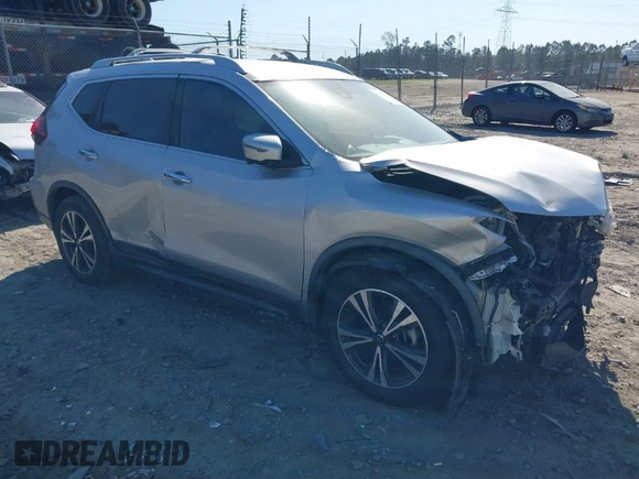 2019 Nissan Rogue SV with VIN JN8AT2MT9KW263300, listed as a IAAI auction lot 41853629 with 104,654 mi miles and . Bid and sale history available at carsss.com. Image 1.