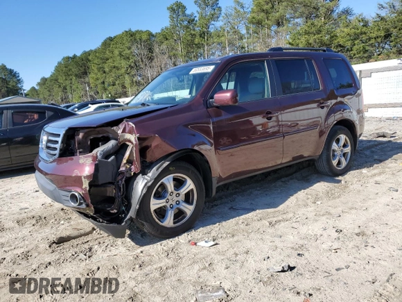 2015 Honda Pilot EX-L with VIN 5FNYF4H53FB015840, listed as a Copart auction lot 50553695 with 111,125 mi miles and Salvage Title. Bid and sale history available at carsss.com. Image 1.