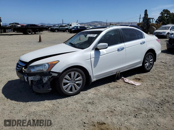 2011 Honda Accord EX-L z VIN 1HGCP3F84BA028356, wystawiony jako Copart lot #57917095 z przebiegiem 162 179 mil mil oraz Szkoda całkowita • Salvage title. Historia ofert i sprzedaży dostępna na DreamBid. Obrazek 1.