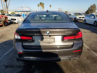 2022 BMW 5 Series 530i with VIN WBA53BH0XNWX38371, listed as a Copart auction lot 46654625 with 80,807 mi miles and Salvage title. Bid and sale history available at DreamBid. Image 6.