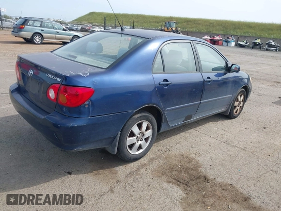 2004 Toyota Corolla CE with VIN JTDBR38E042034109, listed as a IAAI auction lot 42054614 with 162,116 mi miles. Bid and sale history available at carsss.com. Image 4.