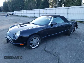 2002 Ford Thunderbird Hardtop Premium with VIN 1FAHP60A52Y107355, listed as a Copart auction lot 42348645 with 92,260 mi miles and Salvage Title. Bid and sale history available at DreamBid. Image 1.