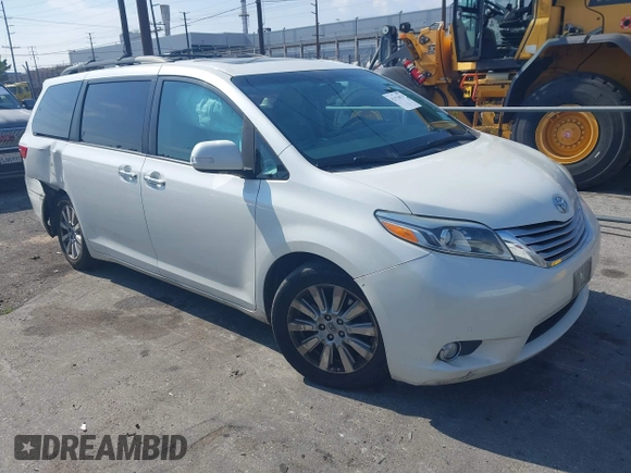2017 Toyota Sienna XLE Auto Access Seat z VIN 5TDYZ3DC0HS868989, wystawiony jako IAAI lot #42174075 z przebiegiem 189 634 mil mil oraz . Historia ofert i sprzedaży dostępna na DreamBid. Obrazek 1.