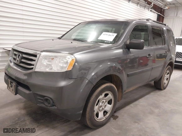 2013 Honda Pilot LX with VIN 5FNYF4H2XDB014364, listed as a IAAI auction lot 41954629 with 247,114 mi miles. Bid and sale history available at carsss.com. Image 17.