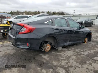 2019 Honda Civic Sport with VIN 2HGFC2F80KH567335, listed as a Copart auction lot 52852995 with 58,253 mi miles and Salvage Title. Bid and sale history available at DreamBid. Image 3.