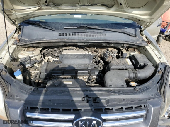 2008 Kia Sportage LX with VIN KNDJF724087500657, listed as a Copart auction lot 65118744 with 138,582 mi miles and Salvage Title. Bid and sale history available at carsss.com. Image 12.