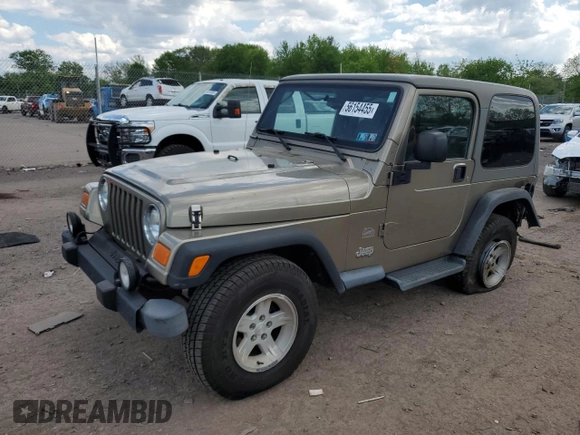 2004 Jeep Wrangler Sahara with VIN 1J4FA59SX4P791038, listed as a Copart auction lot 56154455 with 193,693 mi miles and Salvage title. Bid and sale history available at DreamBid. Image 1.