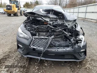 2018 Infiniti Q50 Luxe with VIN JN1EV7AR3JM444919, listed as a Copart auction lot 46714605 with 62,676 mi miles and Salvage Title. Bid and sale history available at carsss.com. Image 5.