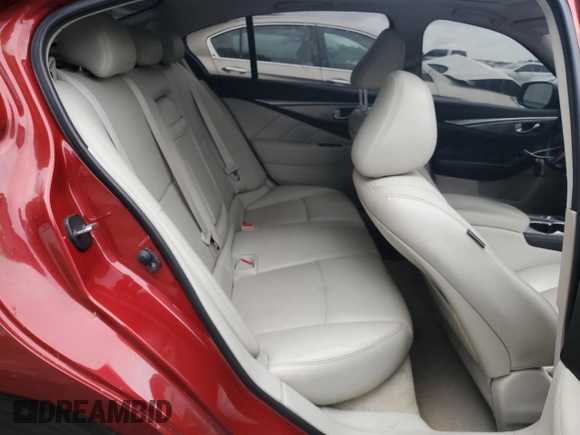 2014 Infiniti Q50 Premium z VIN JN1BV7AP1EM672554, wystawiony jako Copart lot #54788125 z przebiegiem 124 162 mil mil oraz Szkoda całkowita • Salvage title. Historia ofert i sprzedaży dostępna na DreamBid. Obrazek 10.