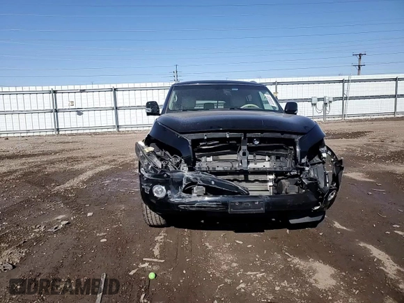 2014 Infiniti QX80 with VIN JN8AZ2NC0E9351135, listed as a Copart auction lot 52055355 with 0 mi miles and Salvage Title. Bid and sale history available at carsss.com. Image 12.